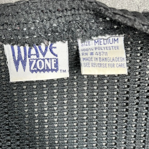 VTG Wave Zone swim Cover Up Sleeveless Dress Full Zip Up Athletic Casual Black M - Picture 3 of 8